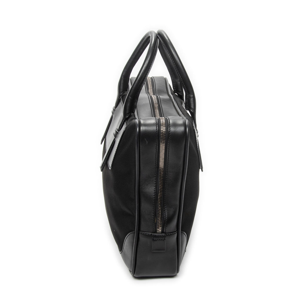 Handbag Business Bag Black Nylon Canvas