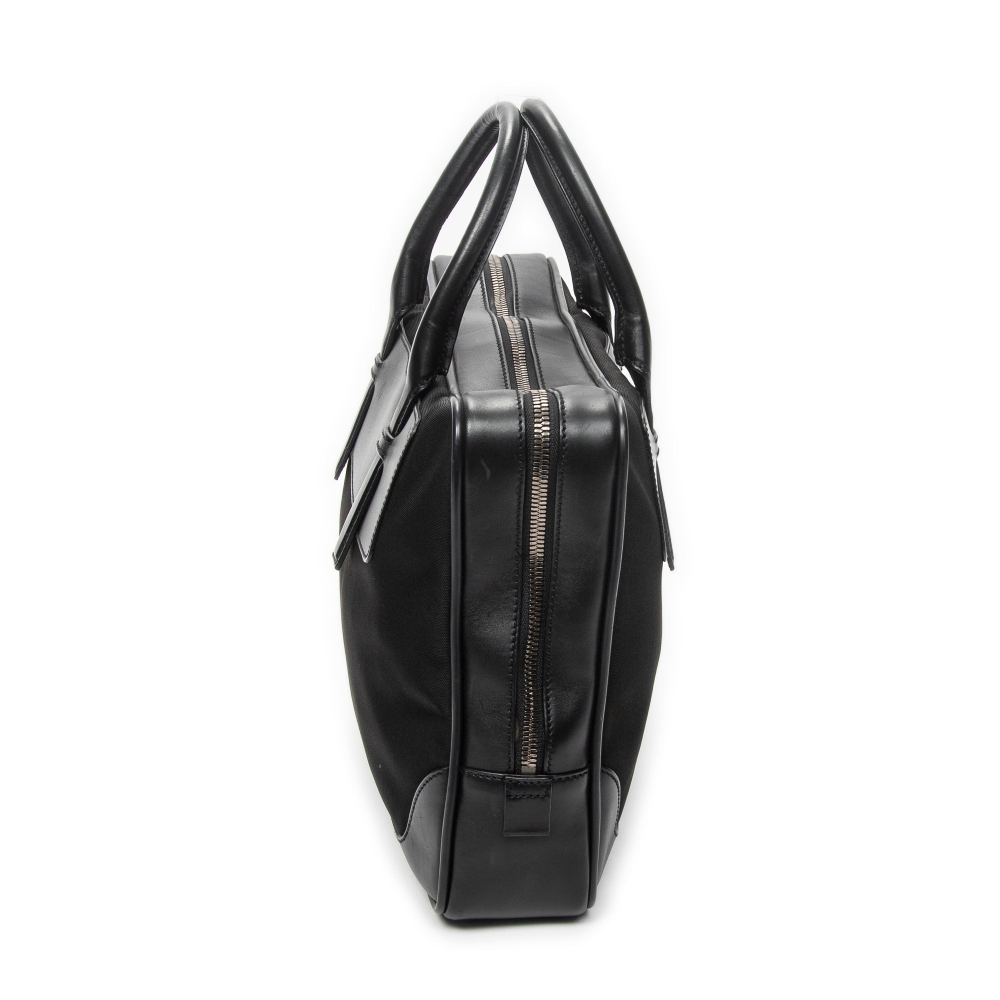 Handbag Business Bag Black Nylon Canvas