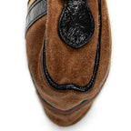 Shoulder Bag Vintage Web Mini Ophidia Tan Suede Leather