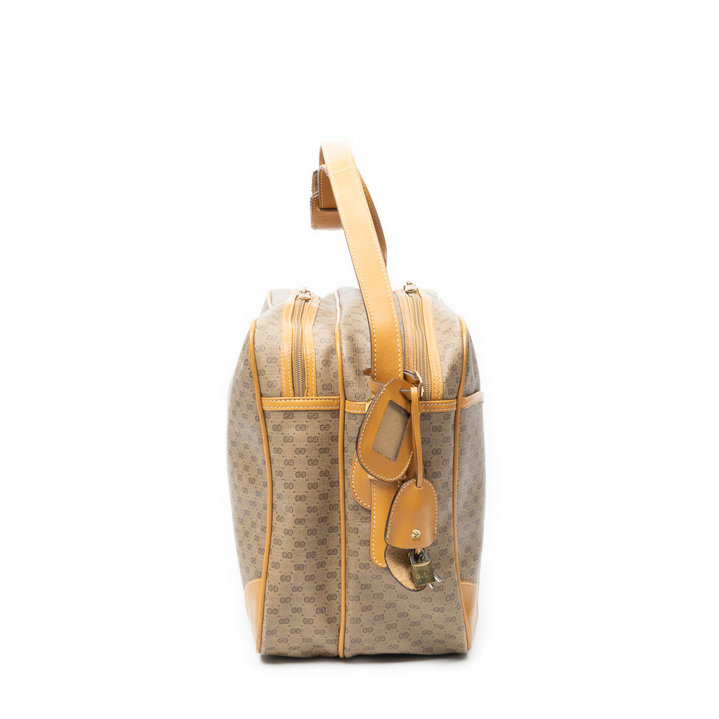 Shoulder Bag Vintage Large Messenger Tan Microguccissima Coated Canvas