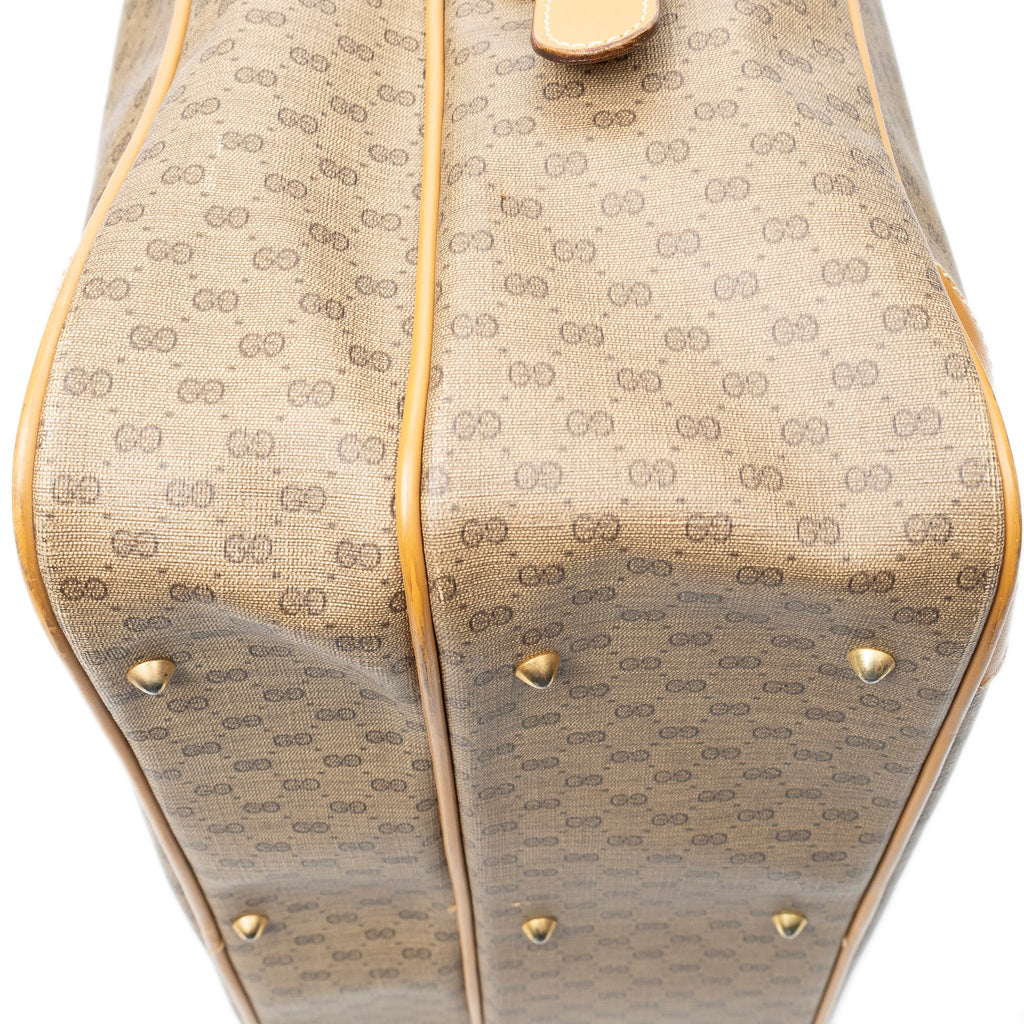 Shoulder Bag Vintage Large Messenger Tan Microguccissima Coated Canvas