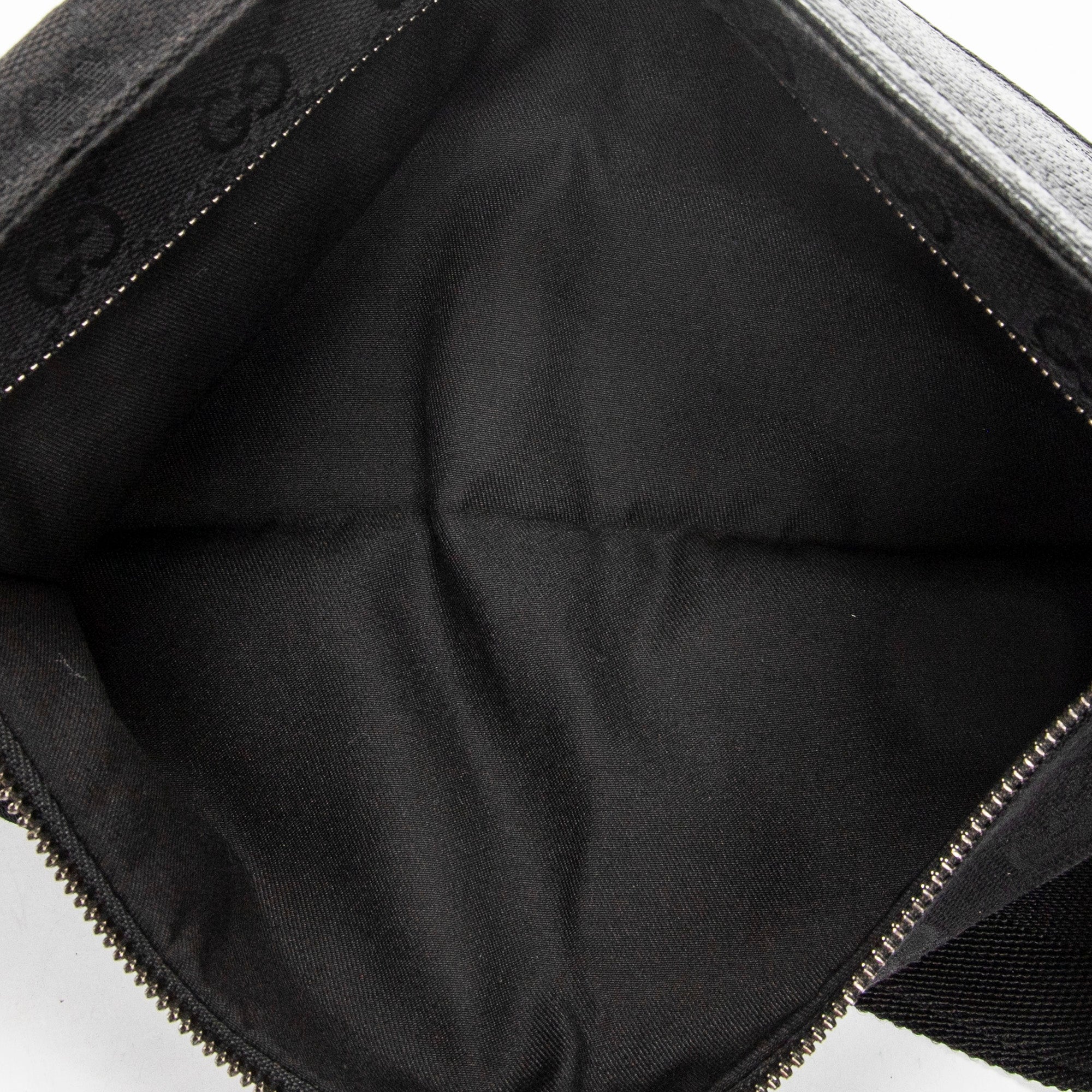 Shoulder Bag Waist Pouch Black Monogrammed Canvas
