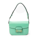 Shoulder Bag Medium Horsebit 1955 Green Calfskin Leather