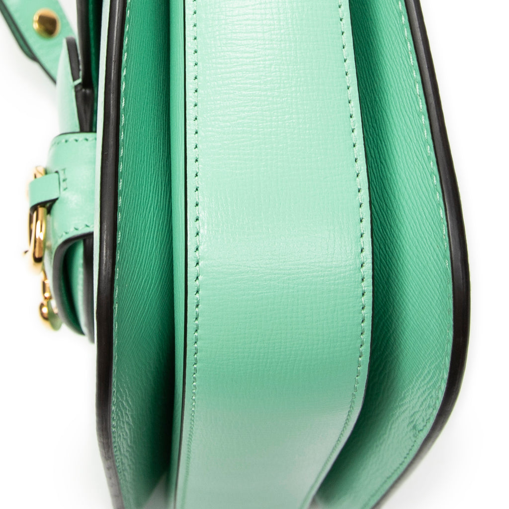 Shoulder Bag Medium Horsebit 1955 Green Calfskin Leather