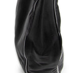 Shoulder Bag Small Rectangle Zip Pochette Black Nylon Canvas