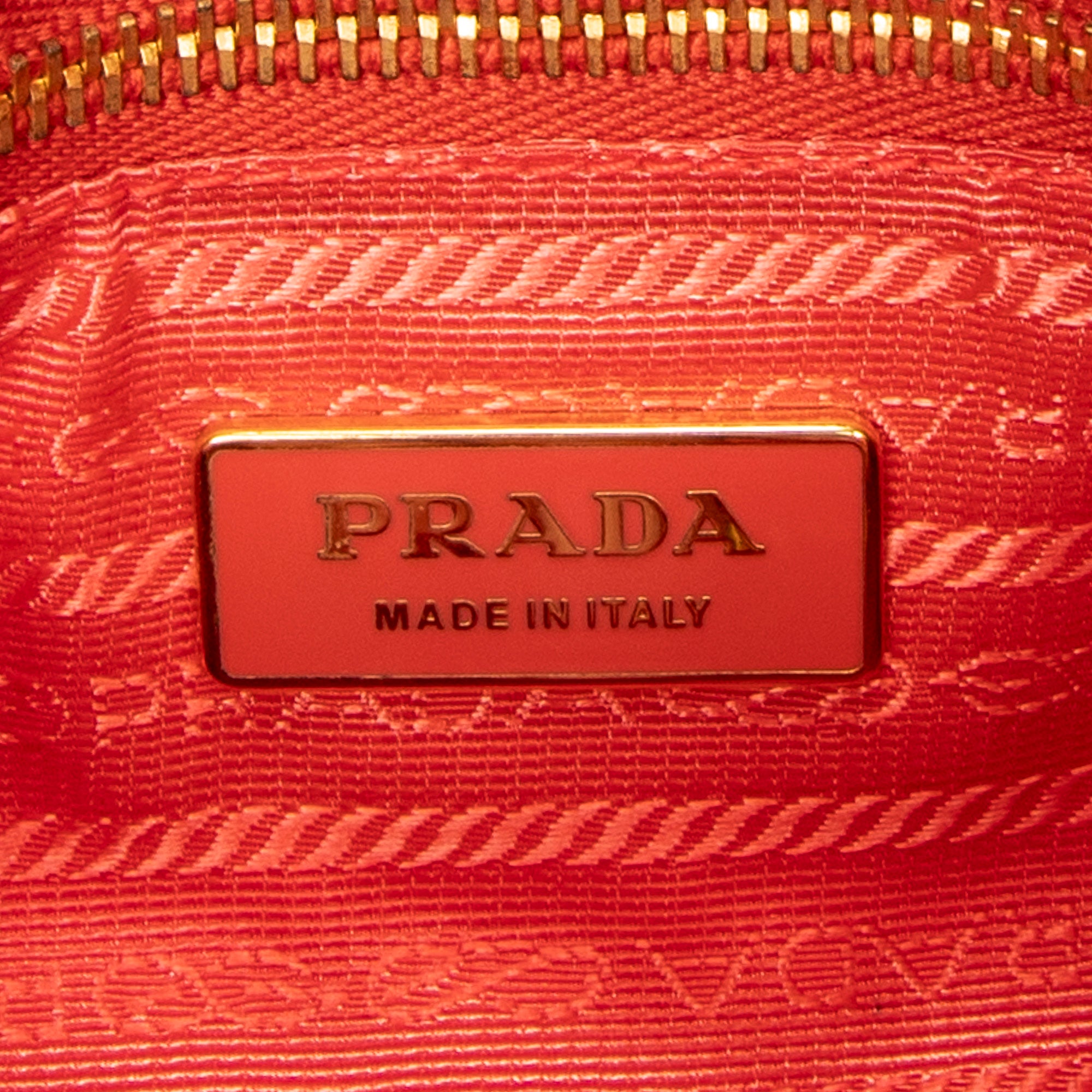 Shoulder Bag Zip Hobo Orange Quilted Nylon Canvas