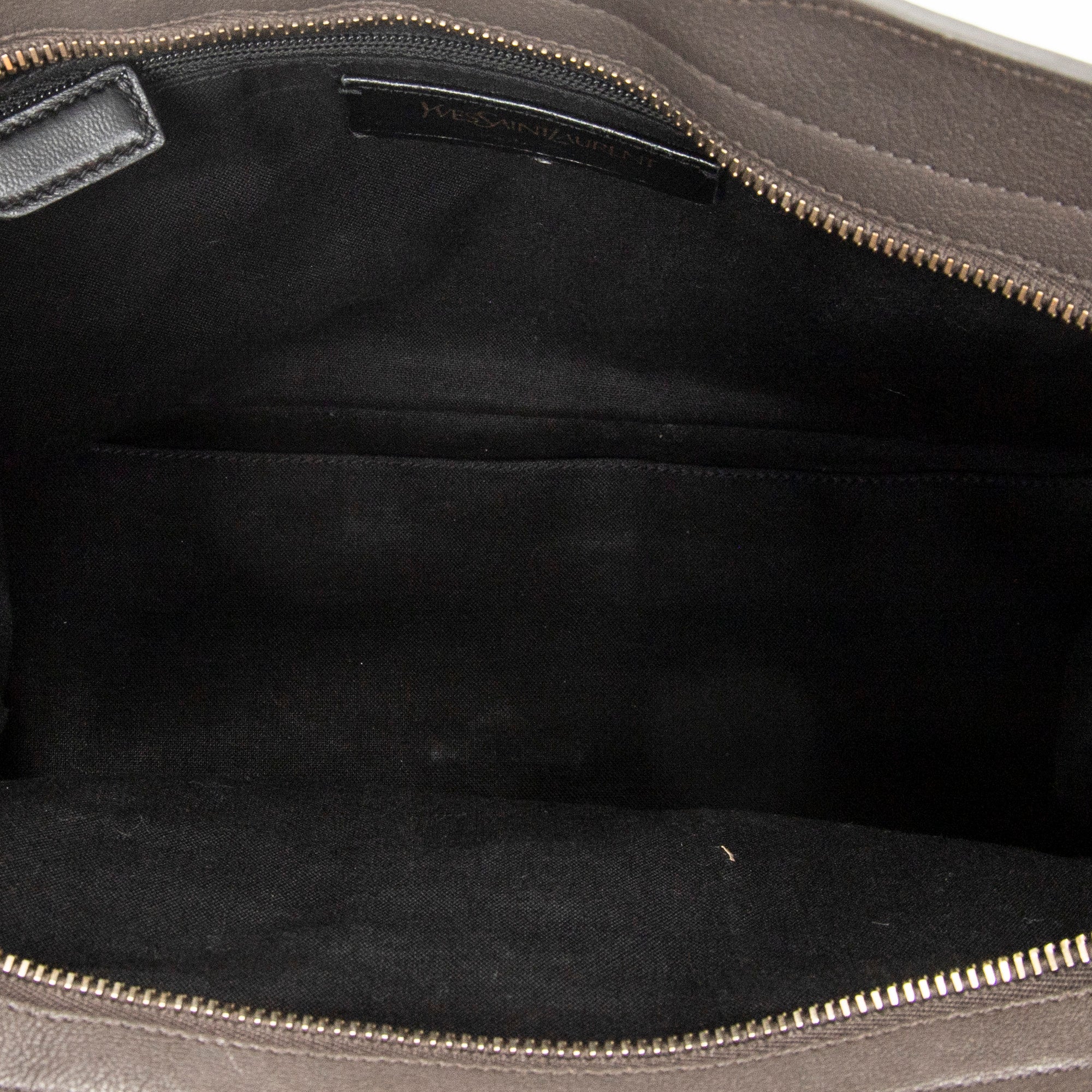 Shoulder Bag Small Cabas ChYc Grey Calfskin Leather