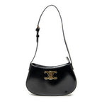 Shoulder Bag Medium Tilly Triomphe Black Smooth Leather