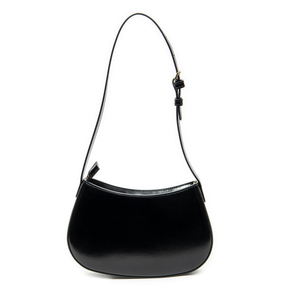 Shoulder Bag Medium Tilly Triomphe Black Smooth Leather