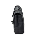 Shoulder Bag New Travel Line Single Flap Black Travel Line Nylon Canvas