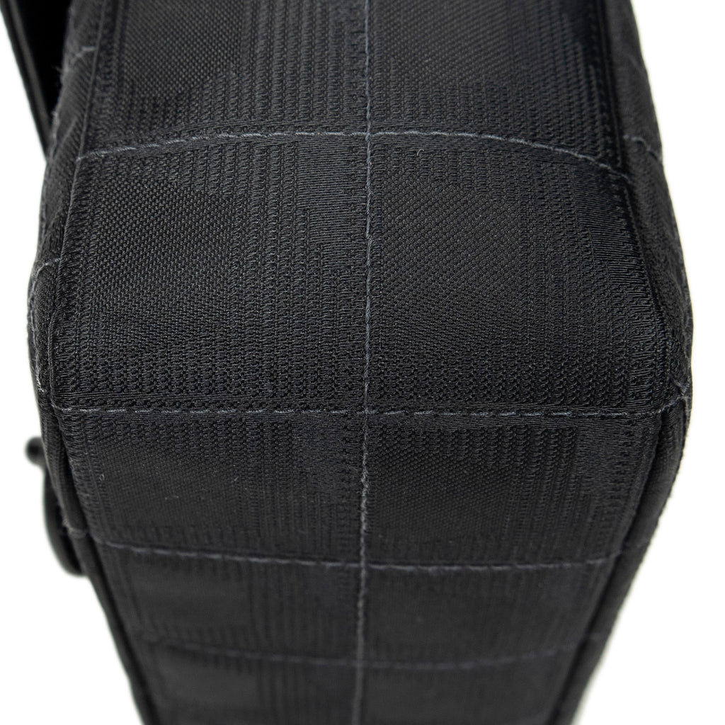 Shoulder Bag New Travel Line Single Flap Black Travel Line Nylon Canvas