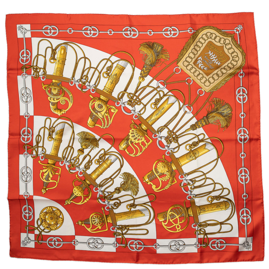 Scarf Scarf Red 100% Twill Silk