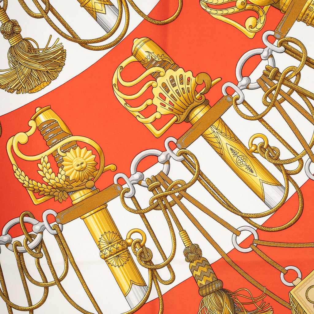 Scarf Scarf Red 100% Twill Silk