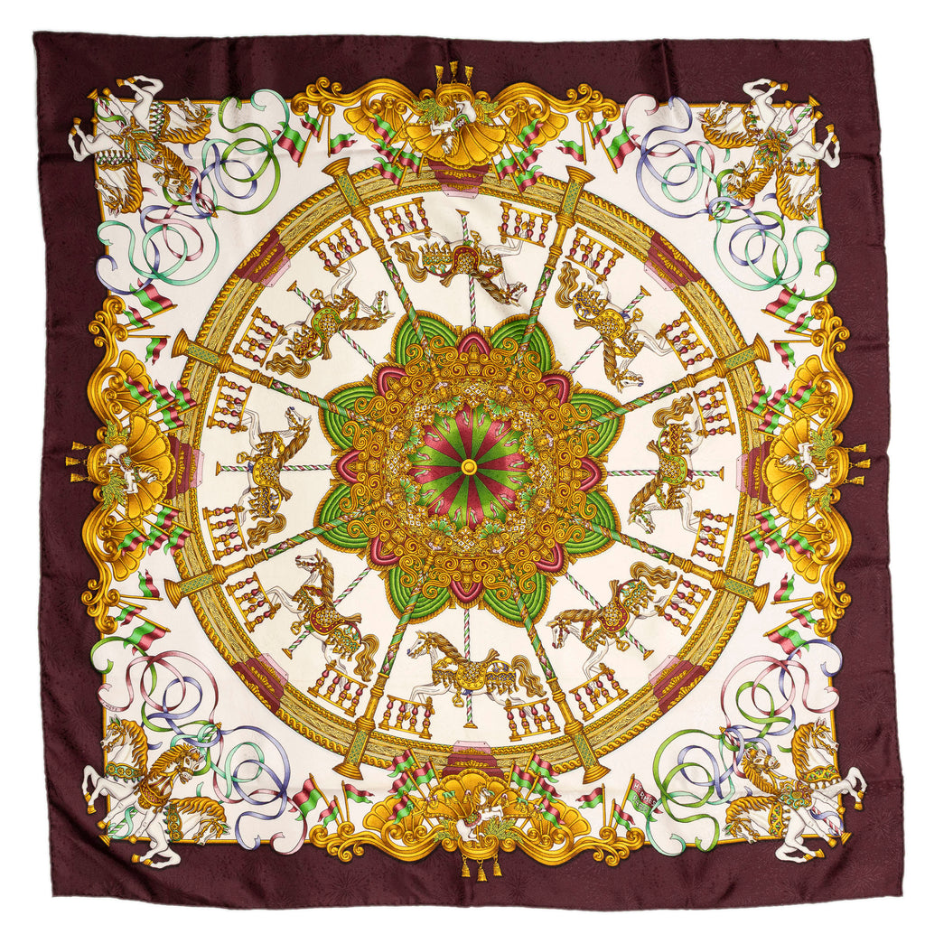 Scarf Scarf Plum 100% Jacquard Silk