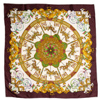 Scarf Scarf Plum 100% Jacquard Silk