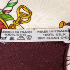 Scarf Scarf Plum 100% Jacquard Silk