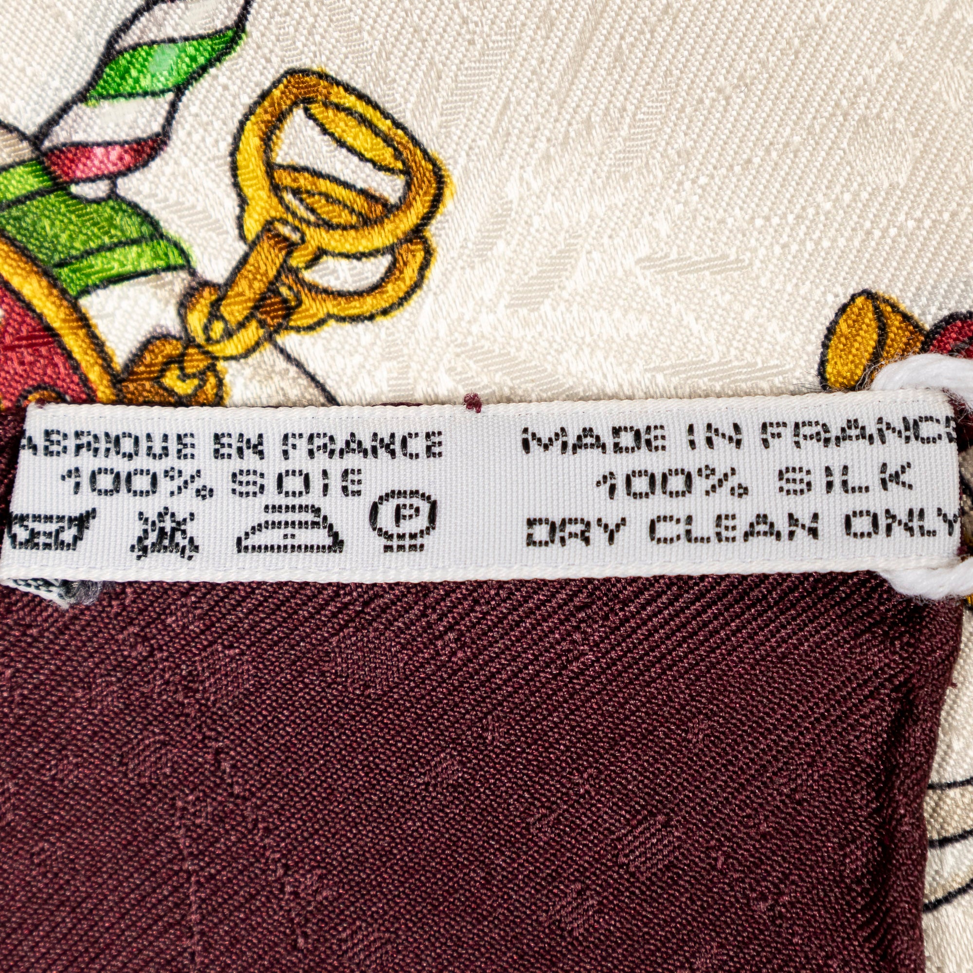 Scarf Scarf Plum 100% Jacquard Silk