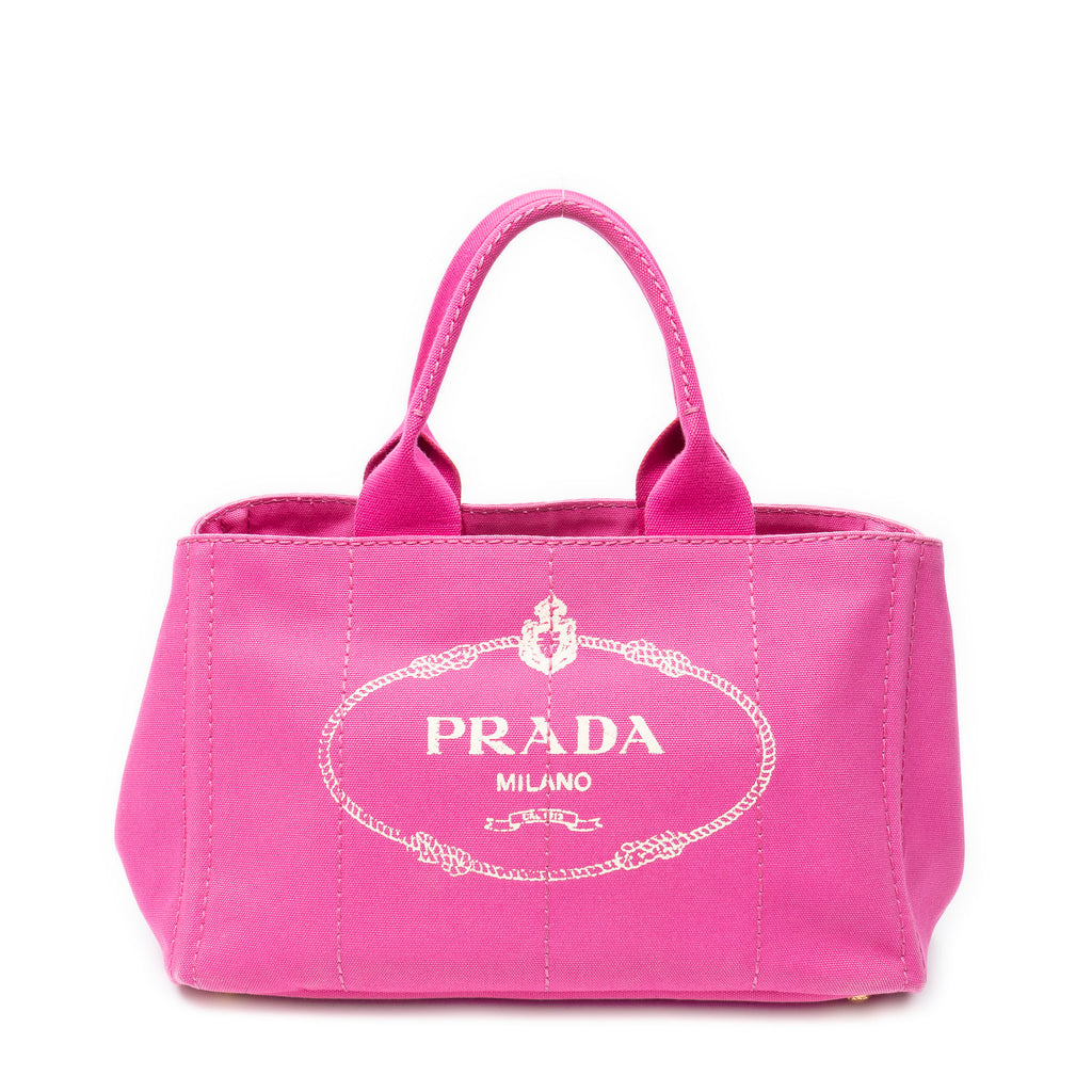 Shoulder Bag Medium Canapa Tote Fuchsia Pink Canapa Canvas