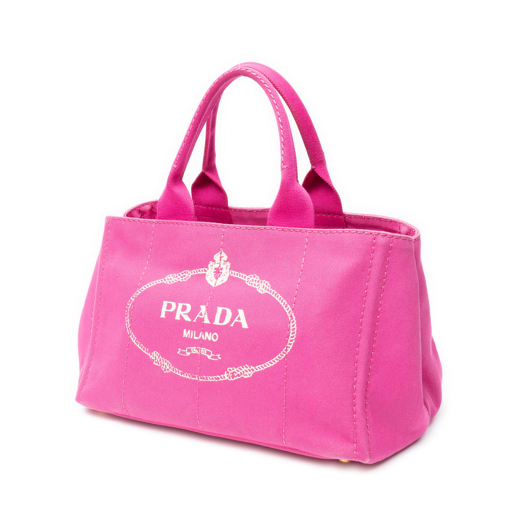 Shoulder Bag Medium Canapa Tote Fuchsia Pink Canapa Canvas