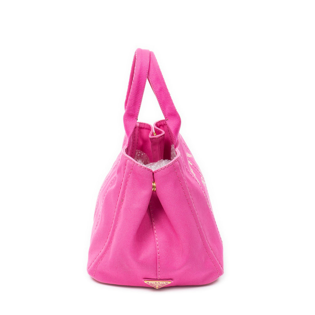 Shoulder Bag Medium Canapa Tote Fuchsia Pink Canapa Canvas