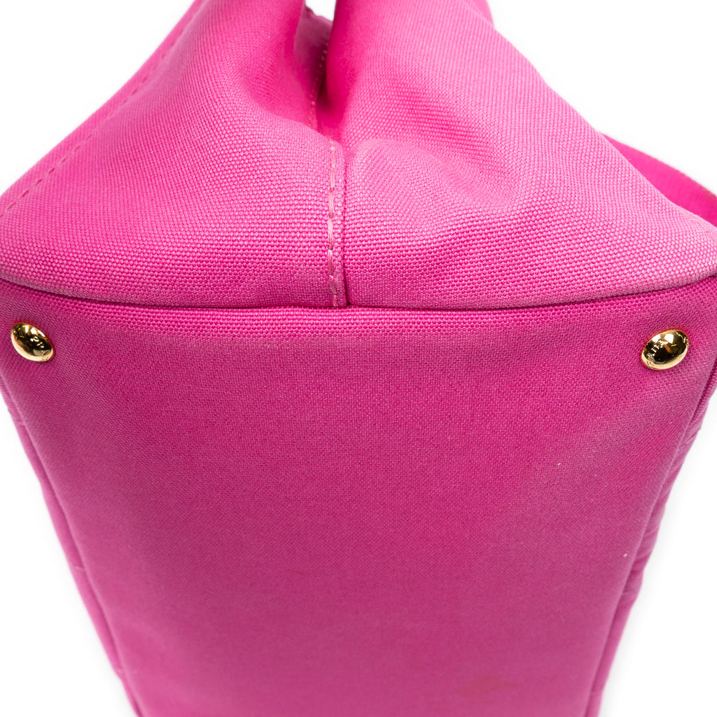Shoulder Bag Medium Canapa Tote Fuchsia Pink Canapa Canvas