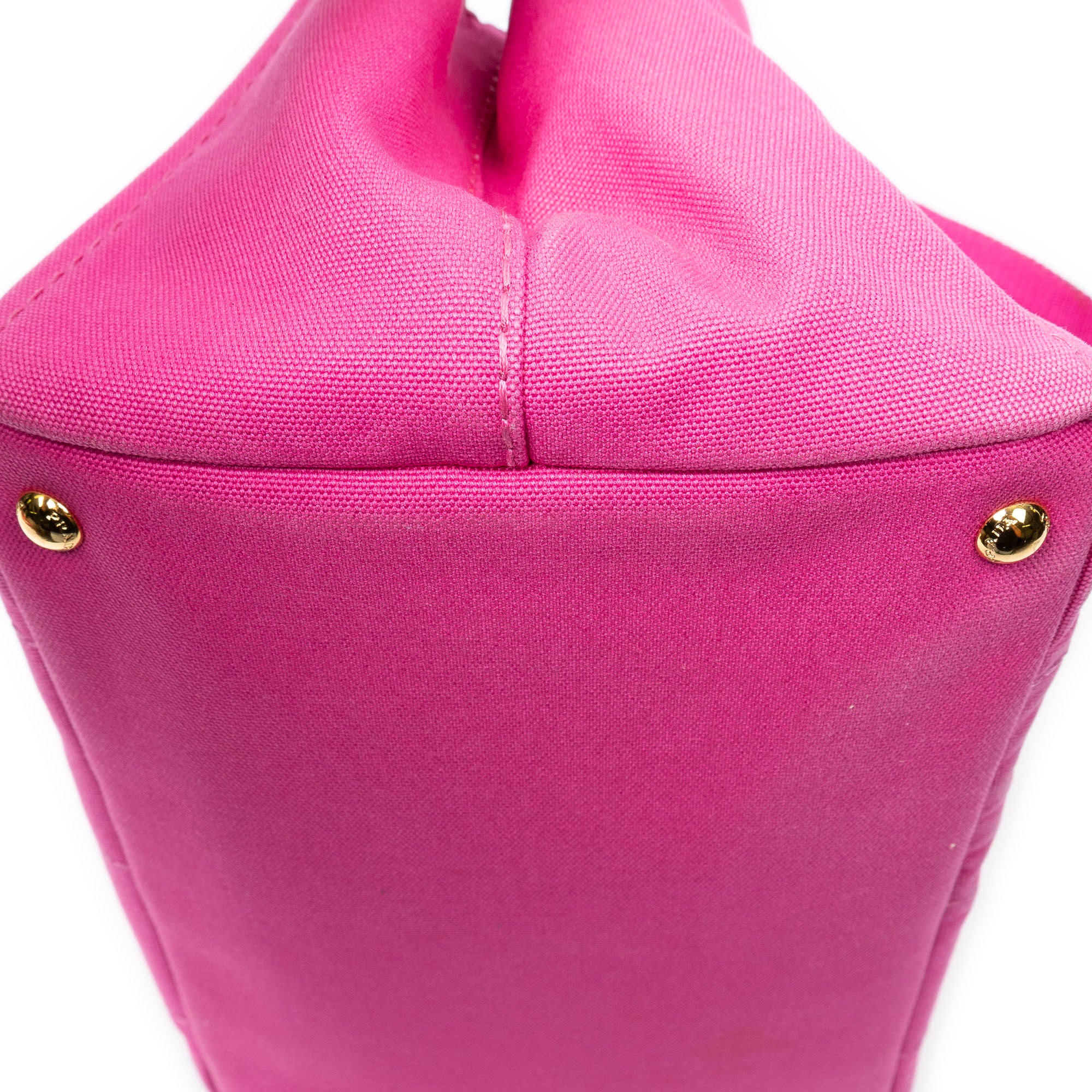 Shoulder Bag Medium Canapa Tote Fuchsia Pink Canapa Canvas