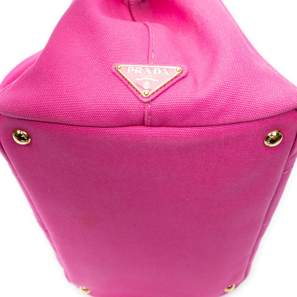 Shoulder Bag Medium Canapa Tote Fuchsia Pink Canapa Canvas