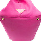 Shoulder Bag Medium Canapa Tote Fuchsia Pink Canapa Canvas