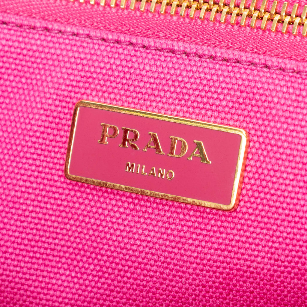 Shoulder Bag Medium Canapa Tote Fuchsia Pink Canapa Canvas