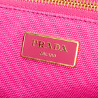 Shoulder Bag Medium Canapa Tote Fuchsia Pink Canapa Canvas