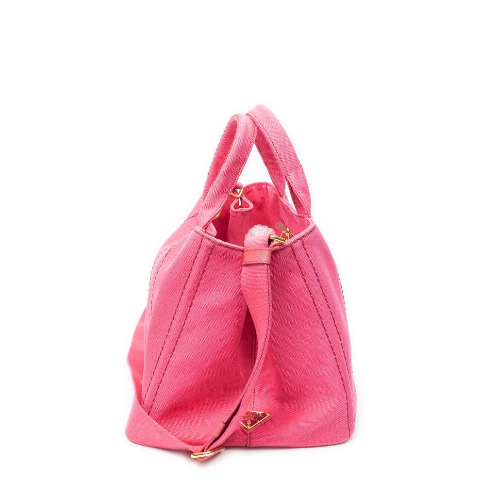 Shoulder Bag Medium Canapa Tote Pink Canapa Canvas