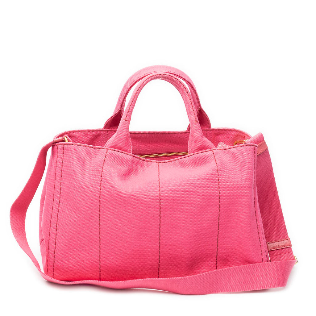 Shoulder Bag Medium Canapa Tote Pink Canapa Canvas