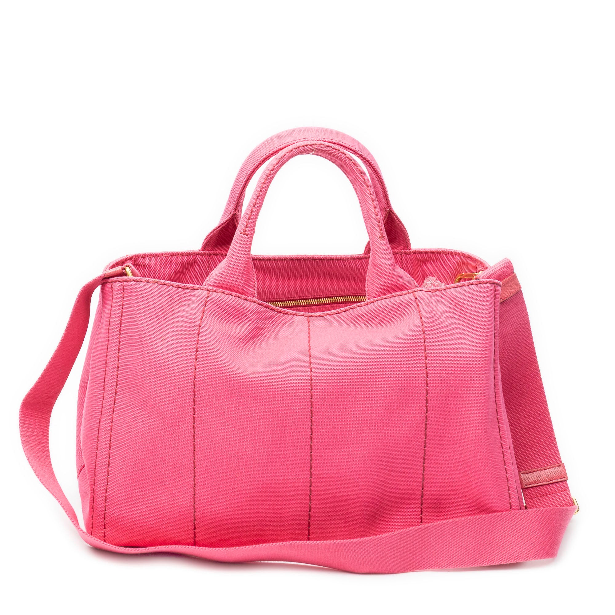 Shoulder Bag Medium Canapa Tote Pink Canapa Canvas