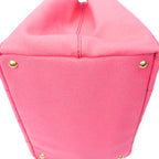 Shoulder Bag Medium Canapa Tote Pink Canapa Canvas