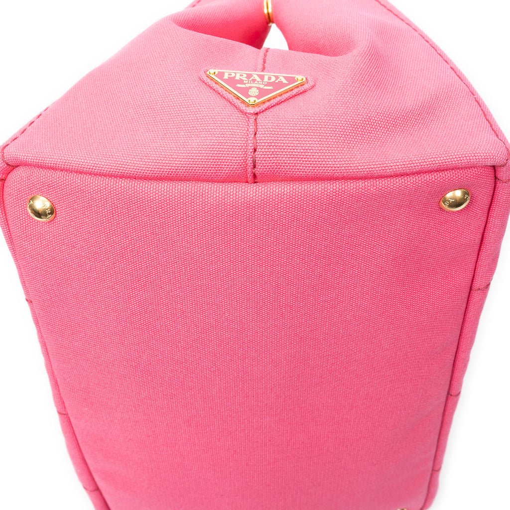 Shoulder Bag Medium Canapa Tote Pink Canapa Canvas