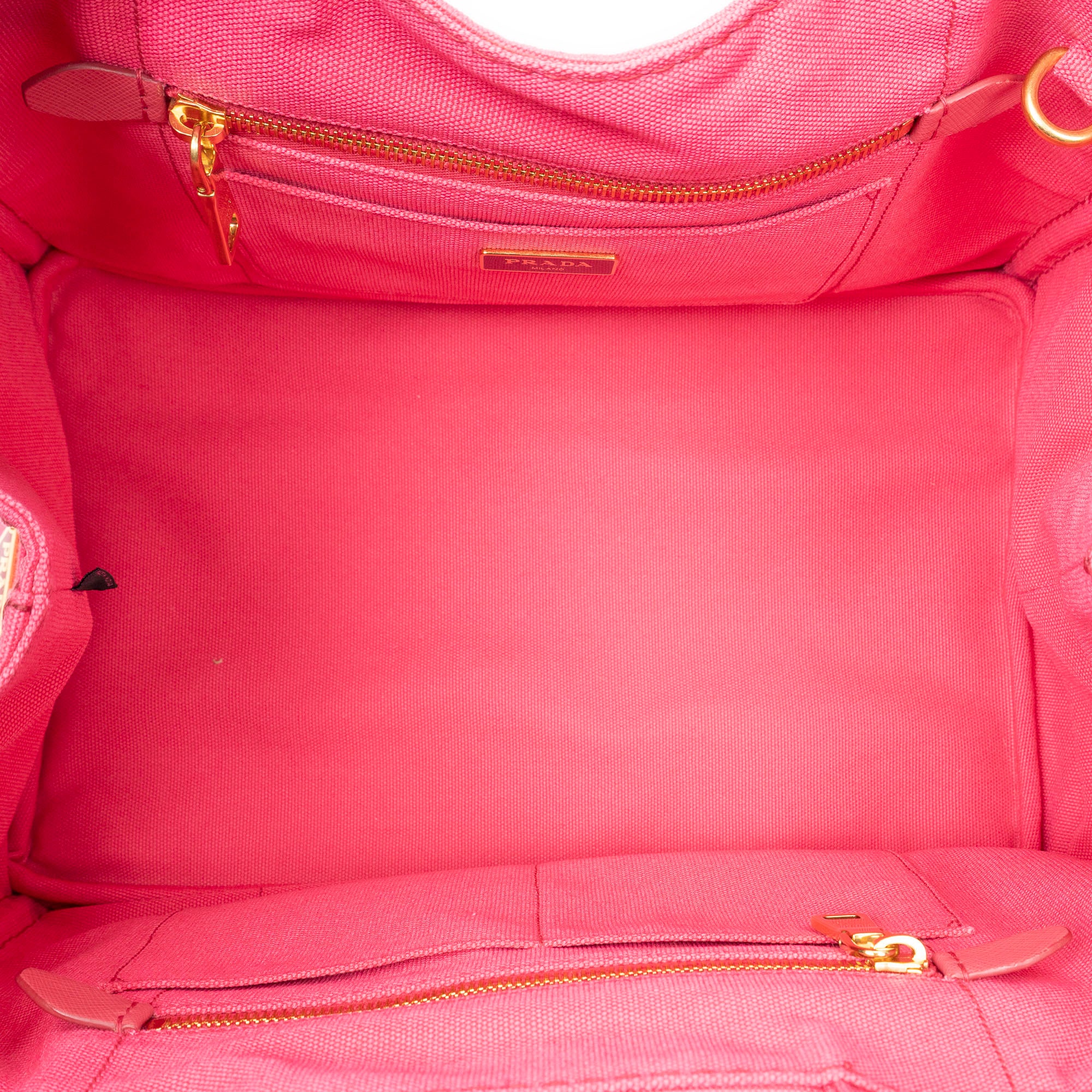Shoulder Bag Medium Canapa Tote Pink Canapa Canvas
