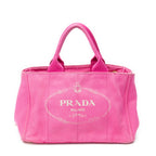 Shoulder Bag Medium Canapa Tote Fuchsia Pink Canapa Canvas