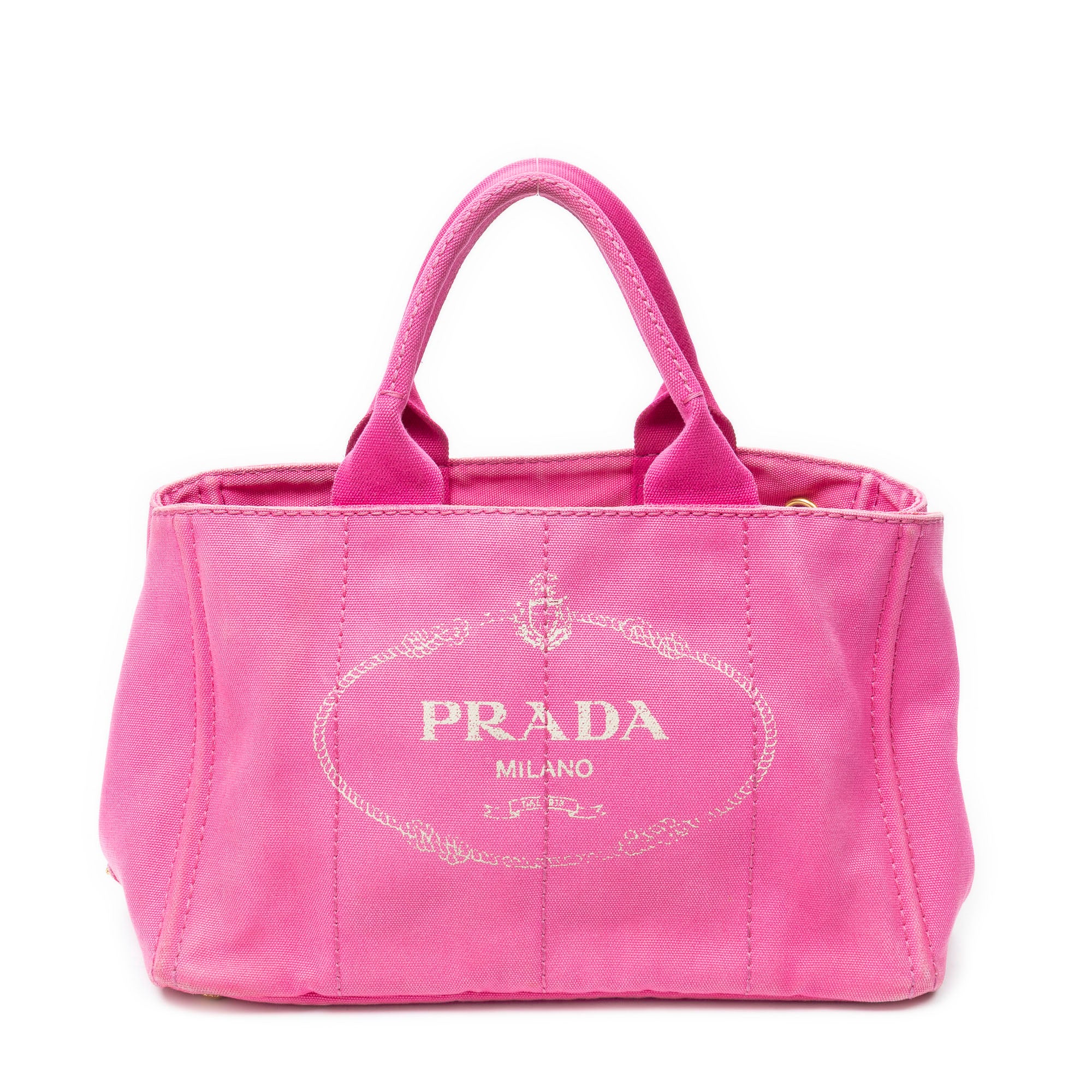 Shoulder Bag Medium Canapa Tote Fuchsia Pink Canapa Canvas