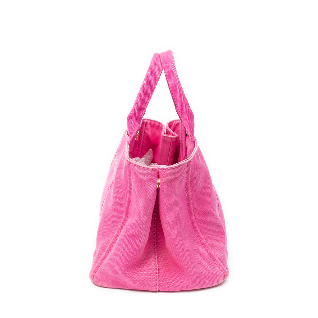 Shoulder Bag Medium Canapa Tote Fuchsia Pink Canapa Canvas