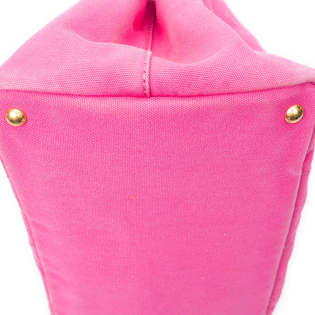 Shoulder Bag Medium Canapa Tote Fuchsia Pink Canapa Canvas