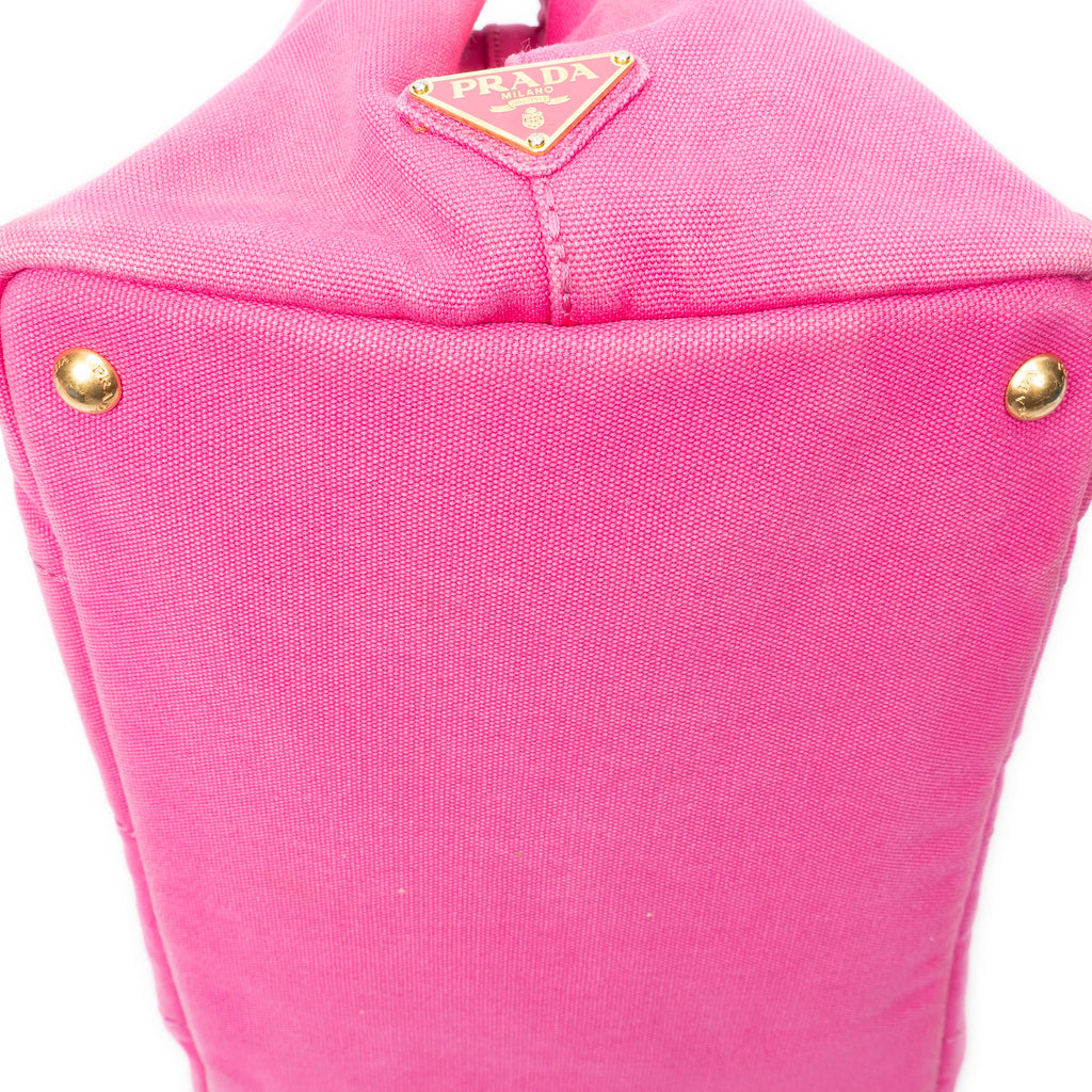 Shoulder Bag Medium Canapa Tote Fuchsia Pink Canapa Canvas