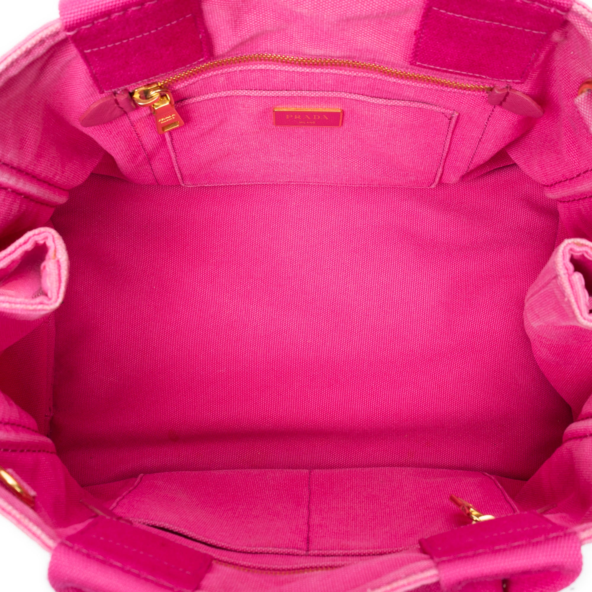 Shoulder Bag Medium Canapa Tote Fuchsia Pink Canapa Canvas