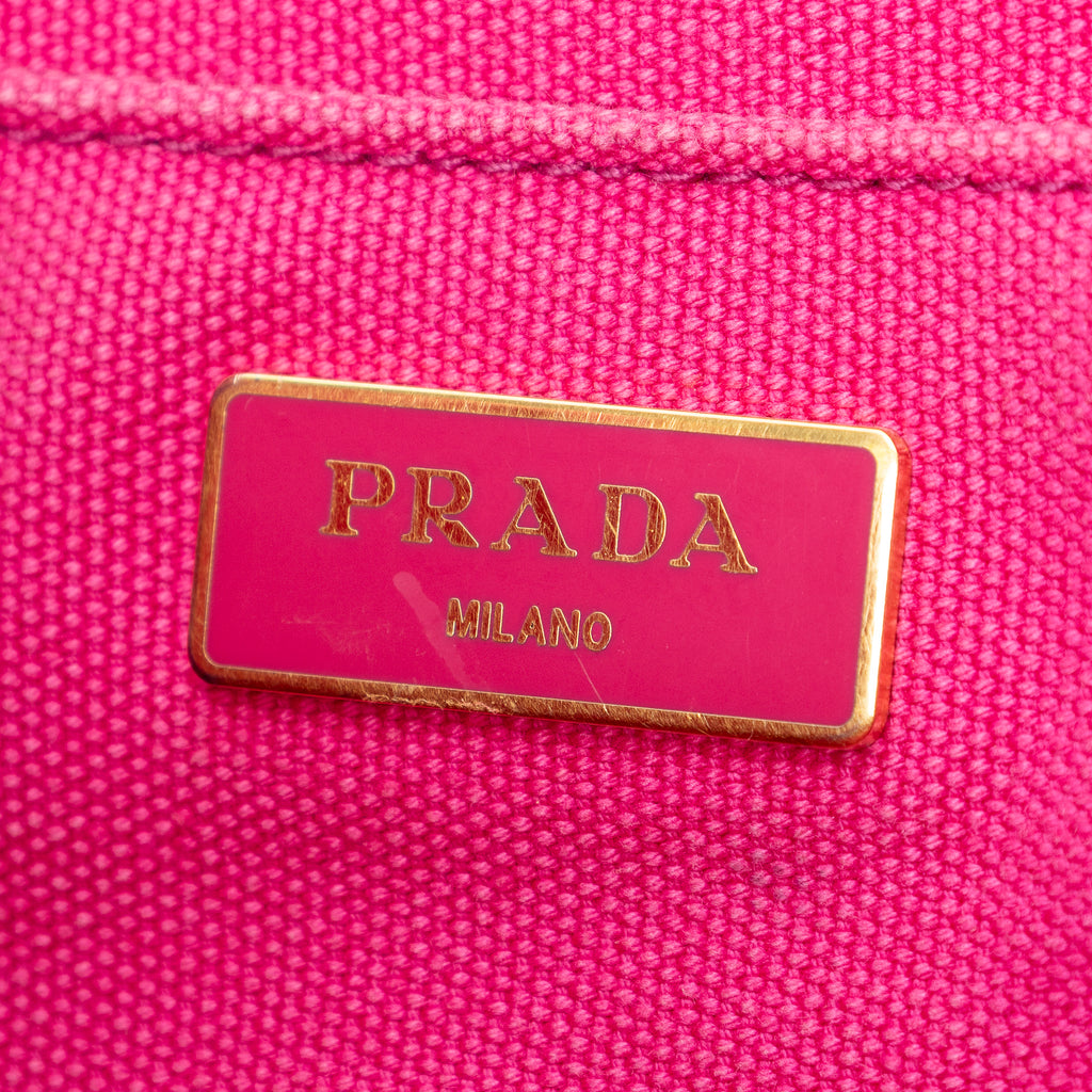Shoulder Bag Medium Canapa Tote Fuchsia Pink Canapa Canvas