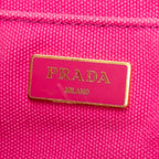 Shoulder Bag Medium Canapa Tote Fuchsia Pink Canapa Canvas