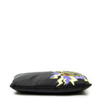 Shoulder Bag Printed Chain Pouch Crossbody Black Printed Nylon Canvas