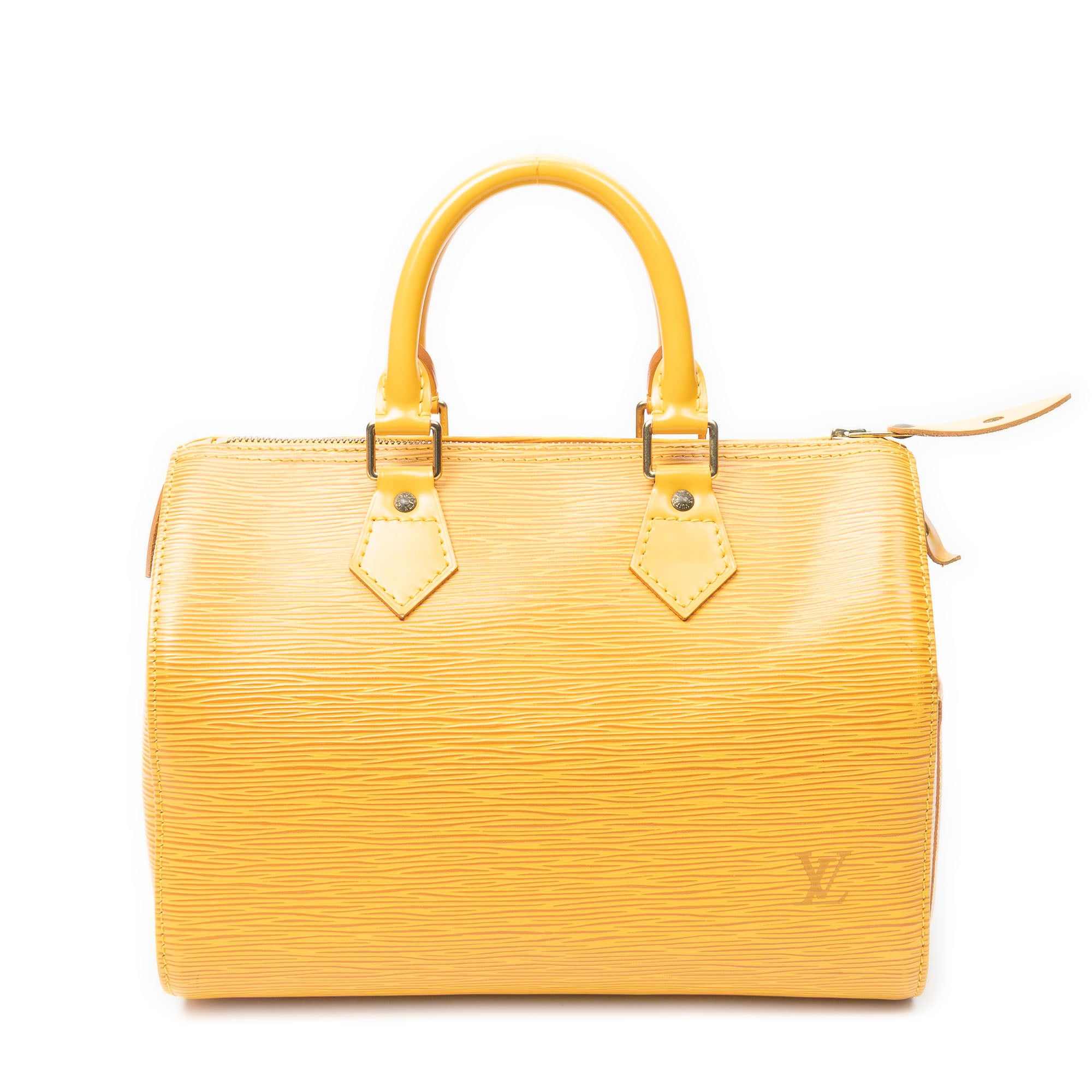 Handbag Speedy 25 Yellow Epi