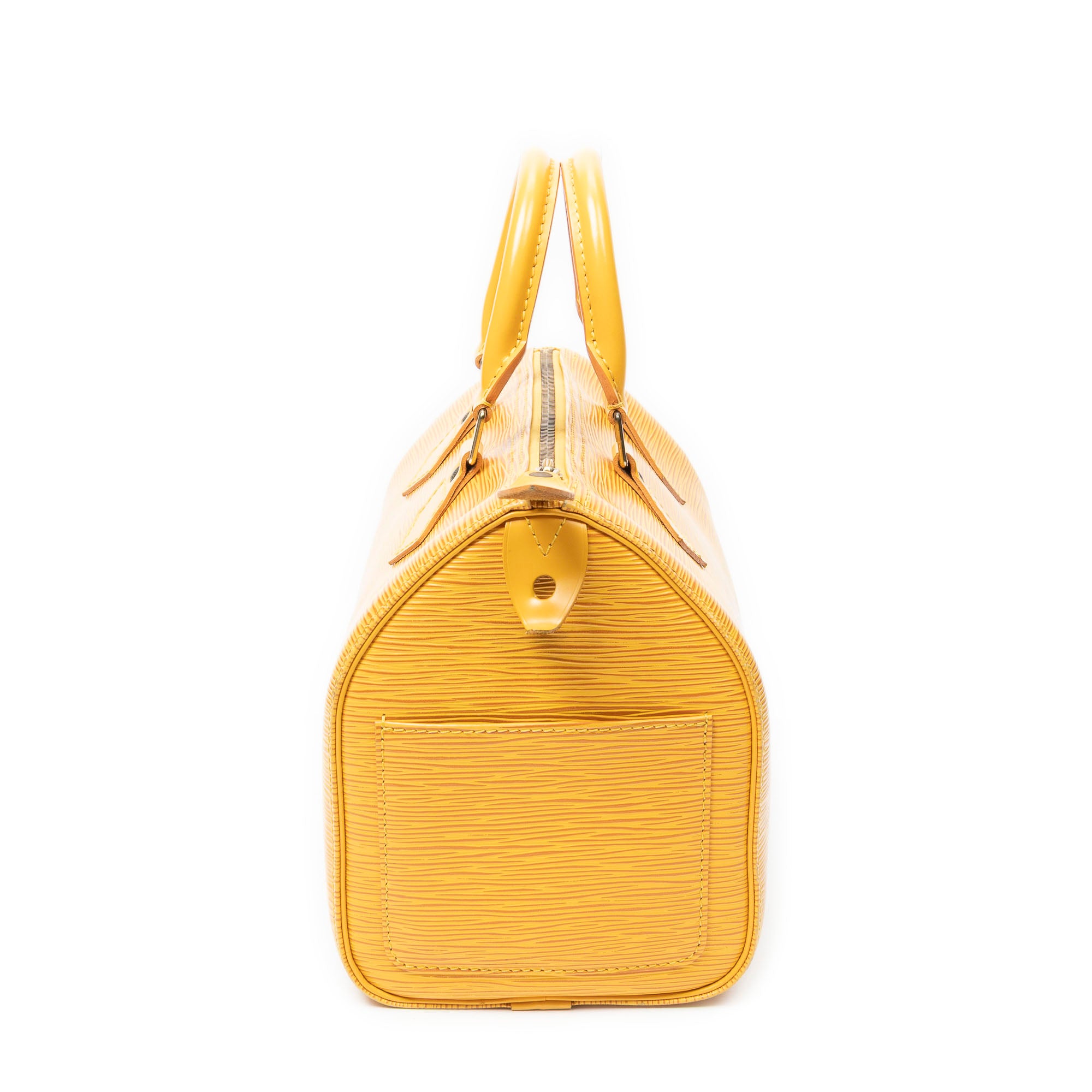 Handbag Speedy 25 Yellow Epi