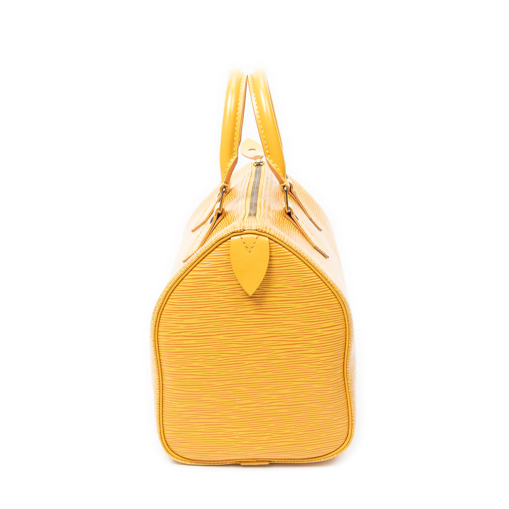 Handbag Speedy 25 Yellow Epi