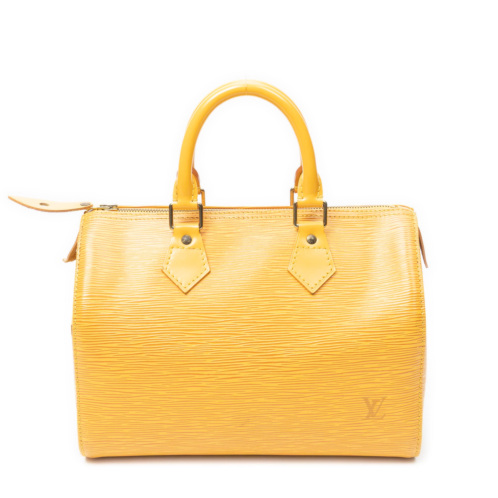 Handbag Speedy 25 Yellow Epi
