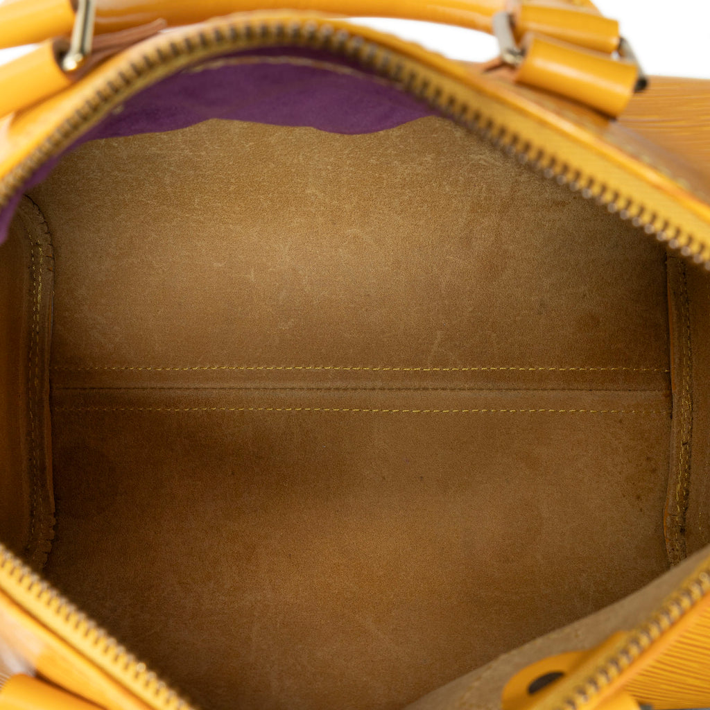 Handbag Speedy 25 Yellow Epi
